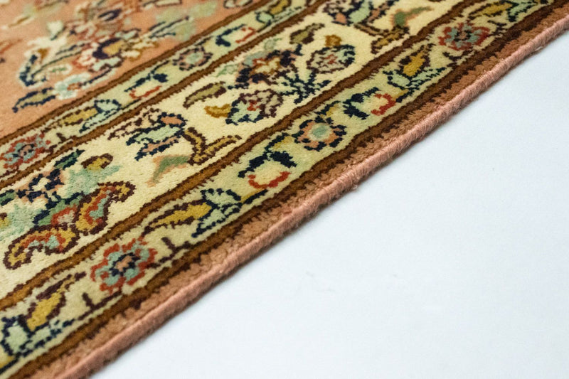 Alfombra de seda - Seda de Cachemira - 95 x 61 cm - óxido