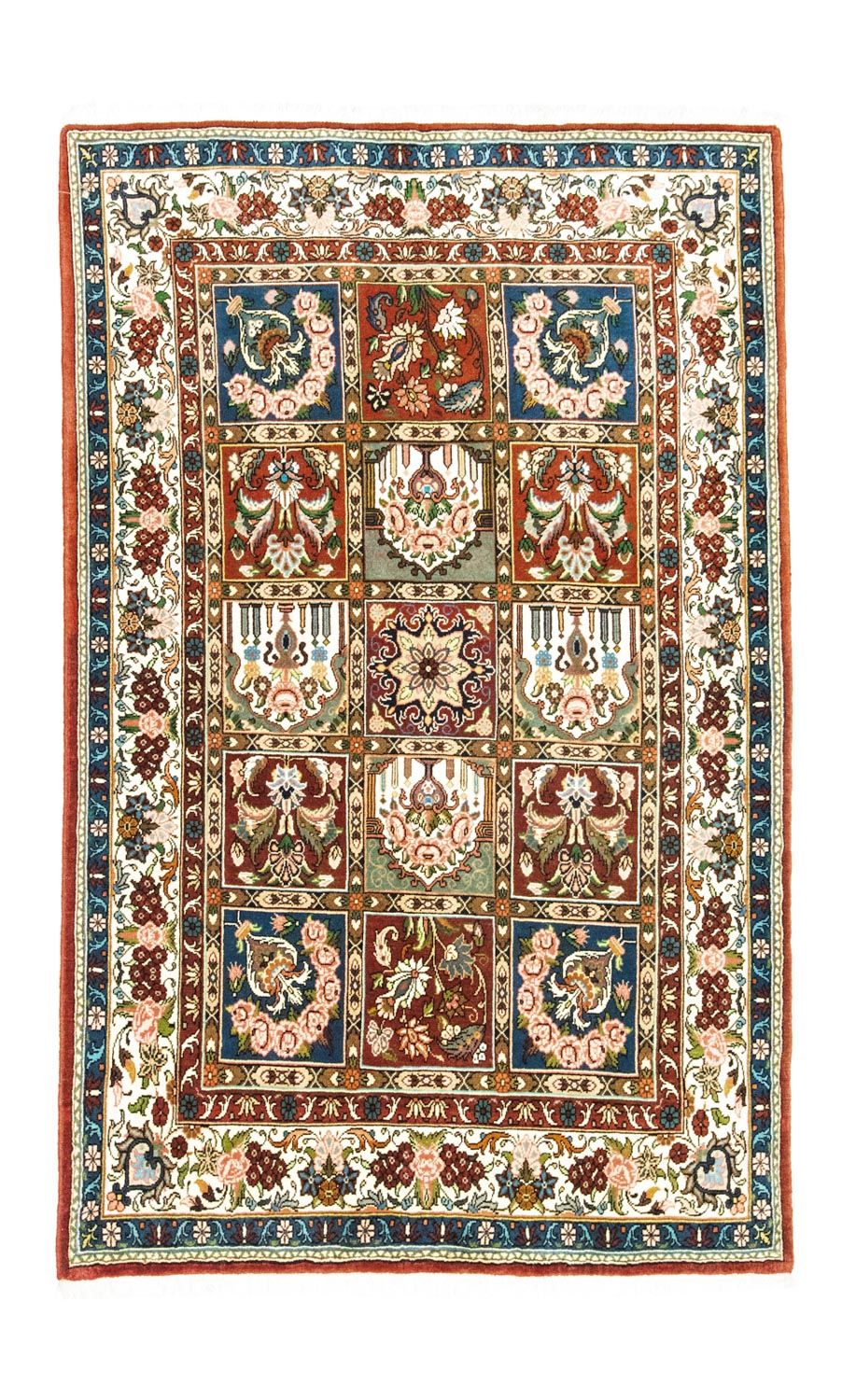 Alfombra persa - Bidjar - 205 x 139 cm - rojo