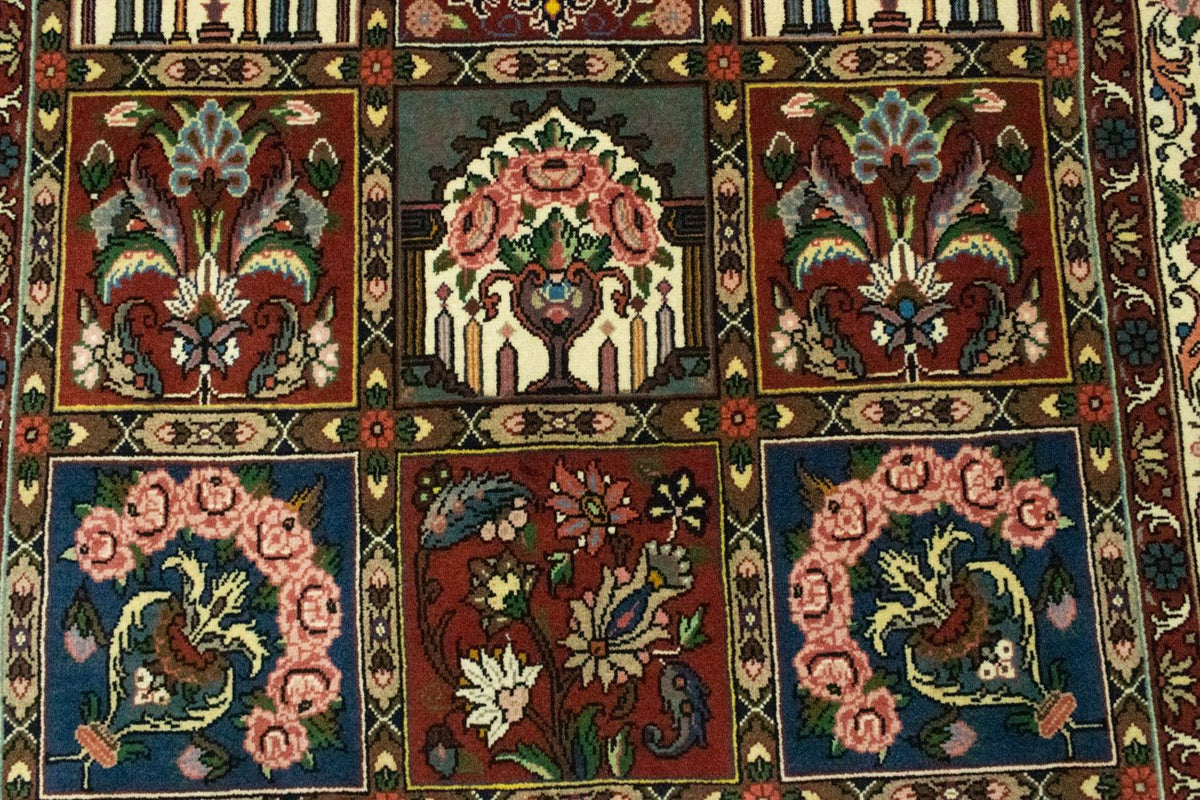 Alfombra persa - Bidjar - 205 x 139 cm - rojo