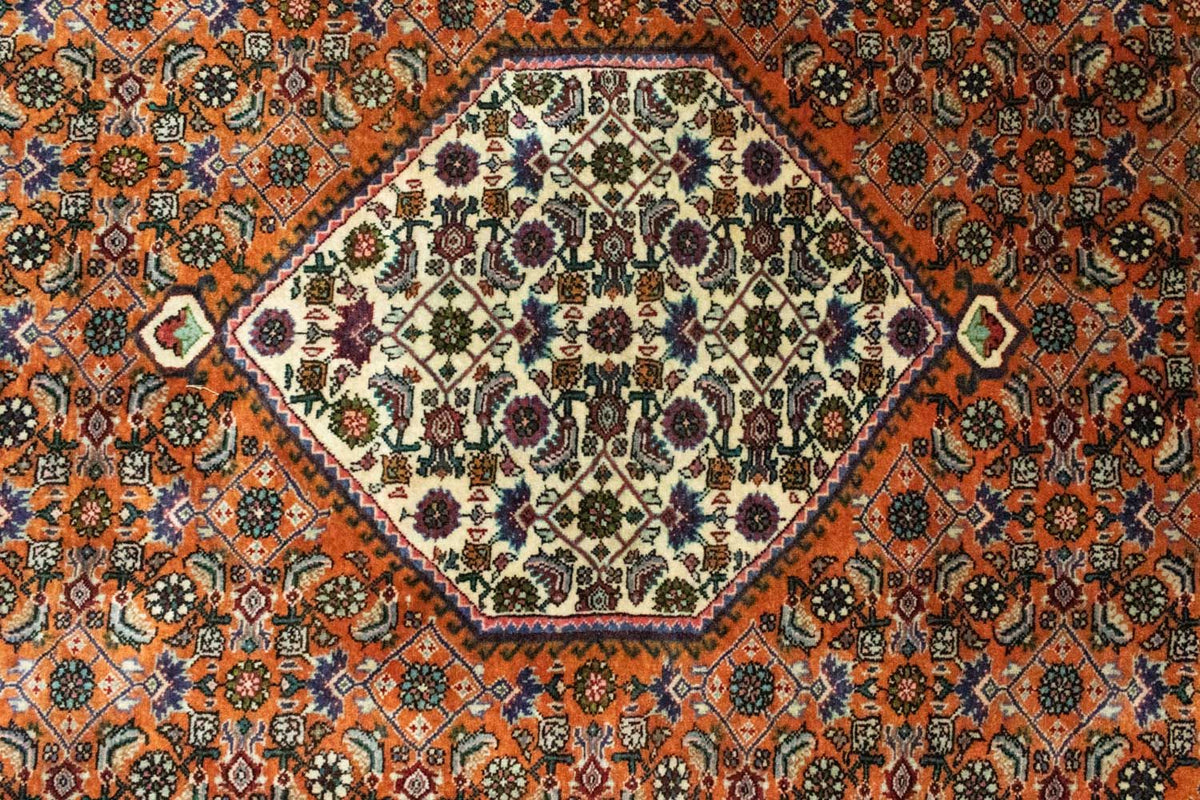 Alfombra persa - Bidjar - 220 x 134 cm - óxido