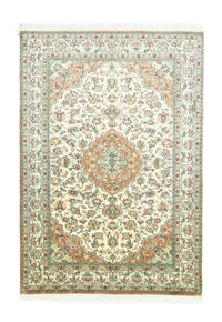 Alfombra de seda - Seda de Cachemira - 183 x 129 cm - beige