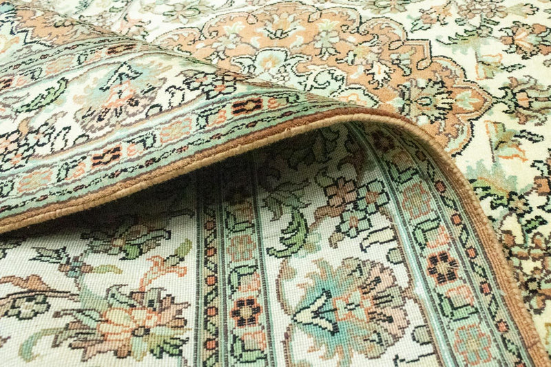 Alfombra de seda - Seda de Cachemira - 183 x 129 cm - beige