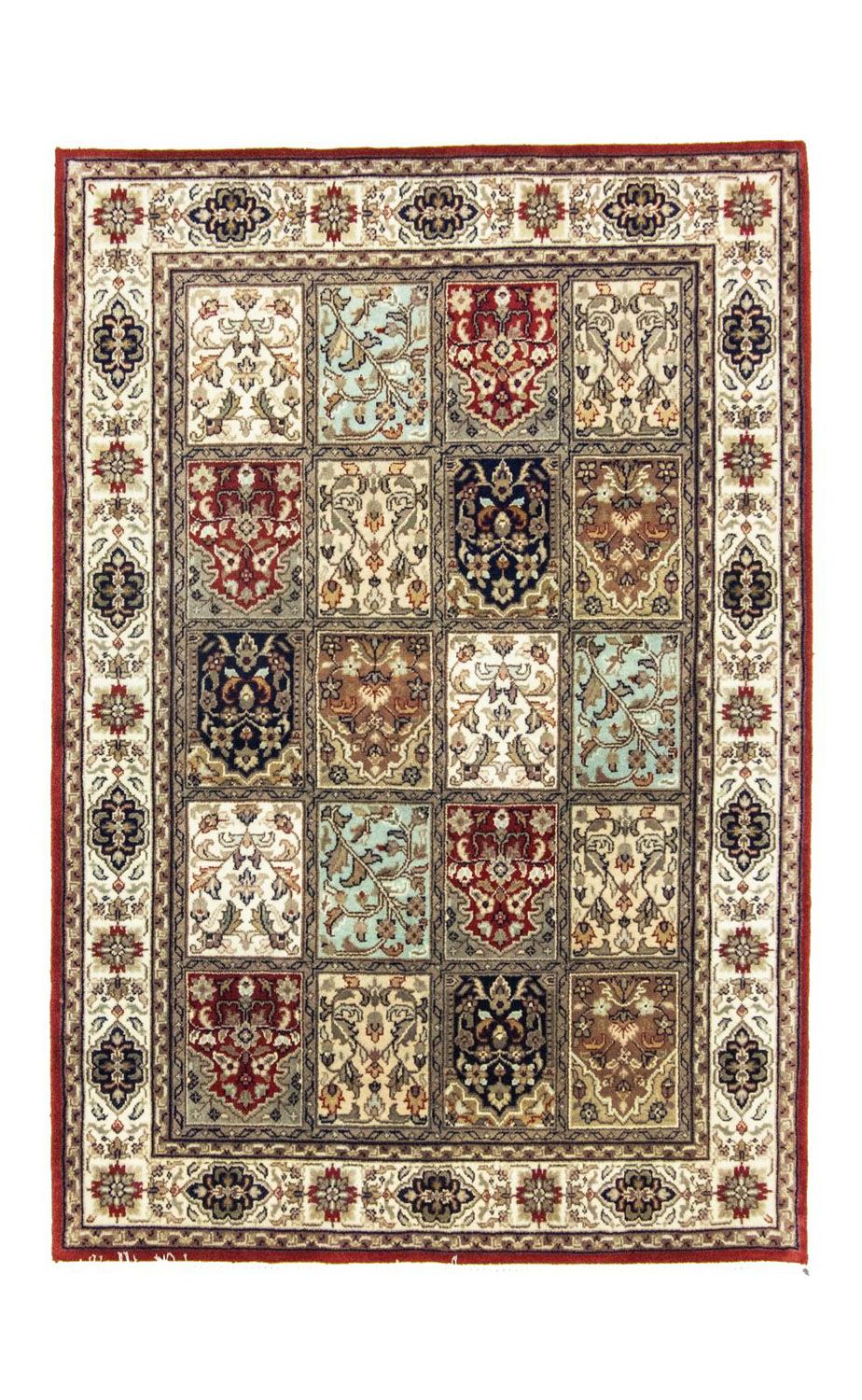 Alfombra persa - Nómada - 199 x 141 cm - multicolor