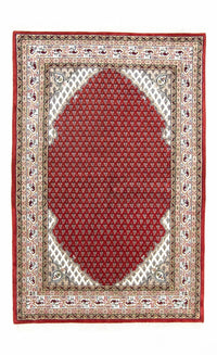 Alfombra persa - Bidjar - 181 x 122 cm - rojo