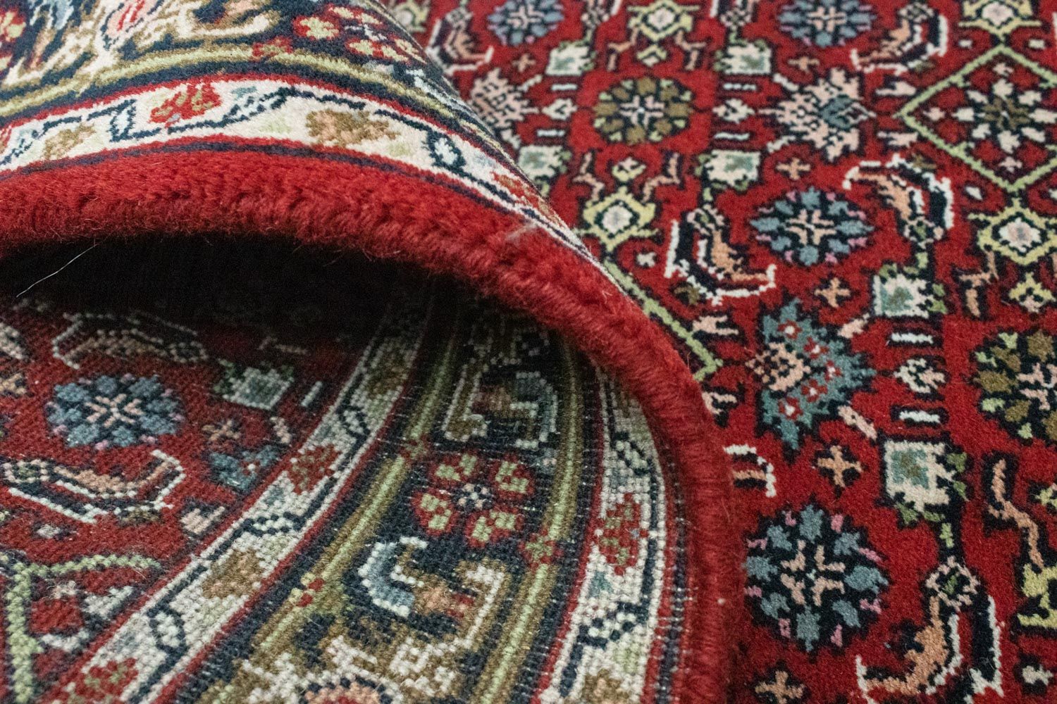 Alfombra persa - Bidjar - 150 x 94 cm - rojo