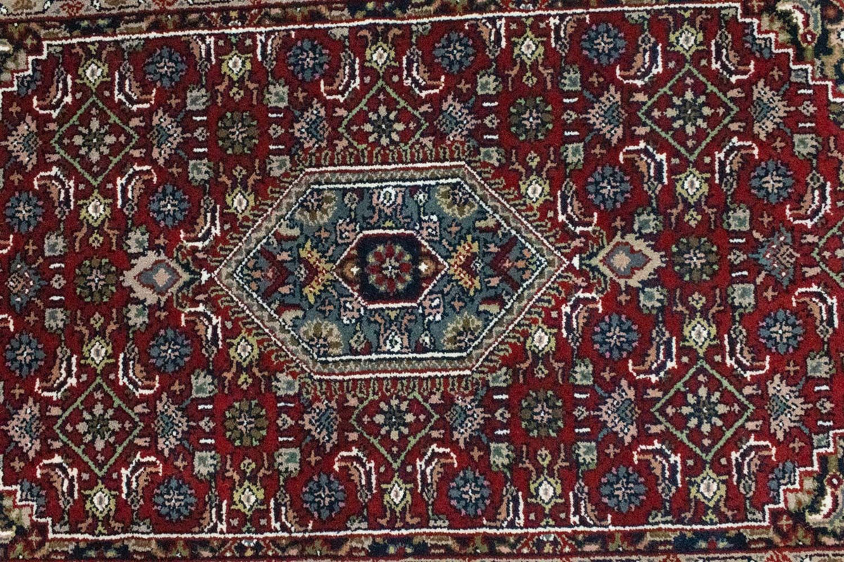Alfombra persa - Bidjar - 162 x 90 cm - rojo