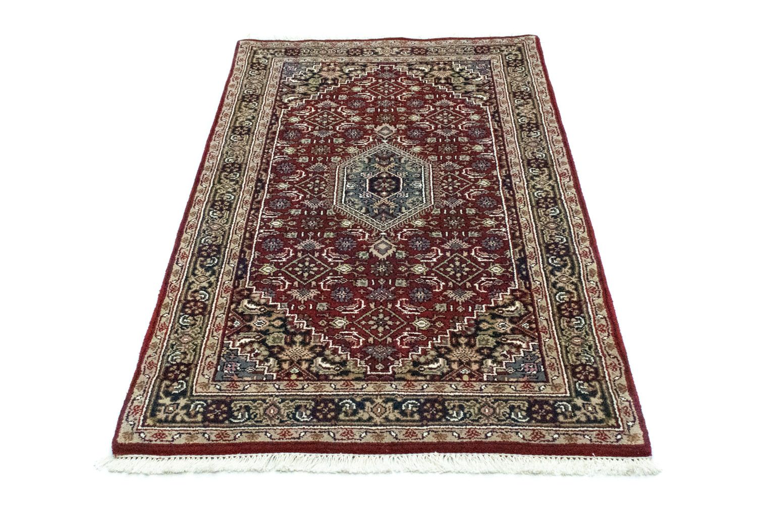 Alfombra persa - Bidjar - 162 x 90 cm - rojo