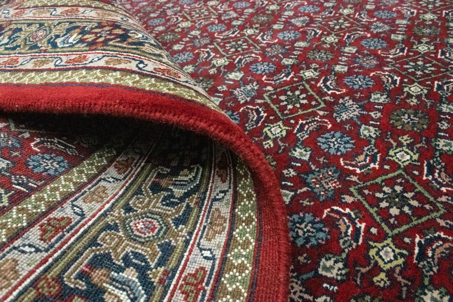 Alfombra persa - Bidjar - 232 x 169 cm - rojo