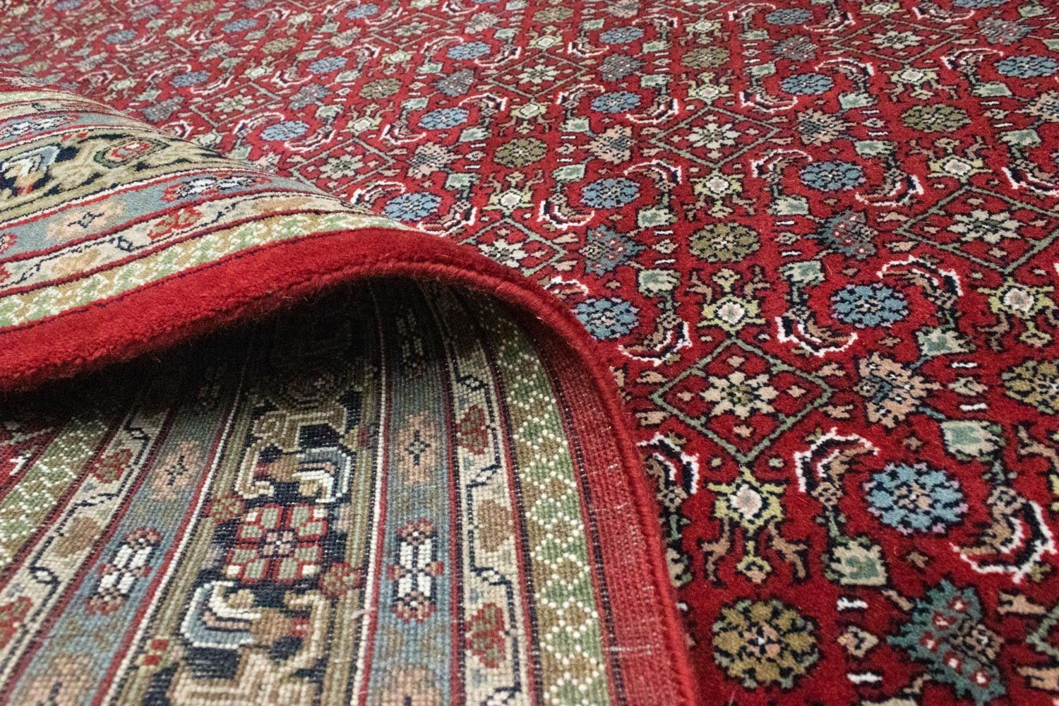 Alfombra persa - Bidjar - 298 x 194 cm - rojo