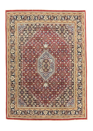 Alfombra persa - Bidjar - 201 x 152 cm - rojo
