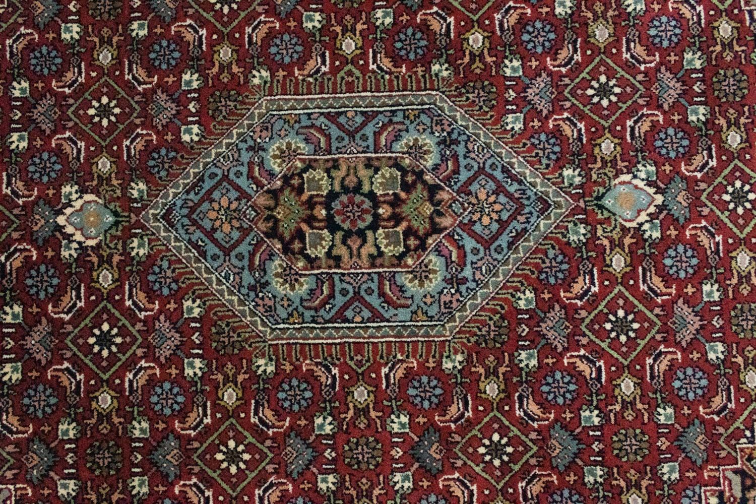 Alfombra persa - Bidjar - 201 x 152 cm - rojo