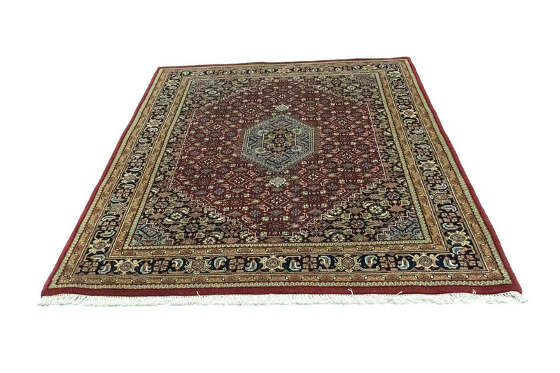 Alfombra persa - Bidjar - 201 x 152 cm - rojo