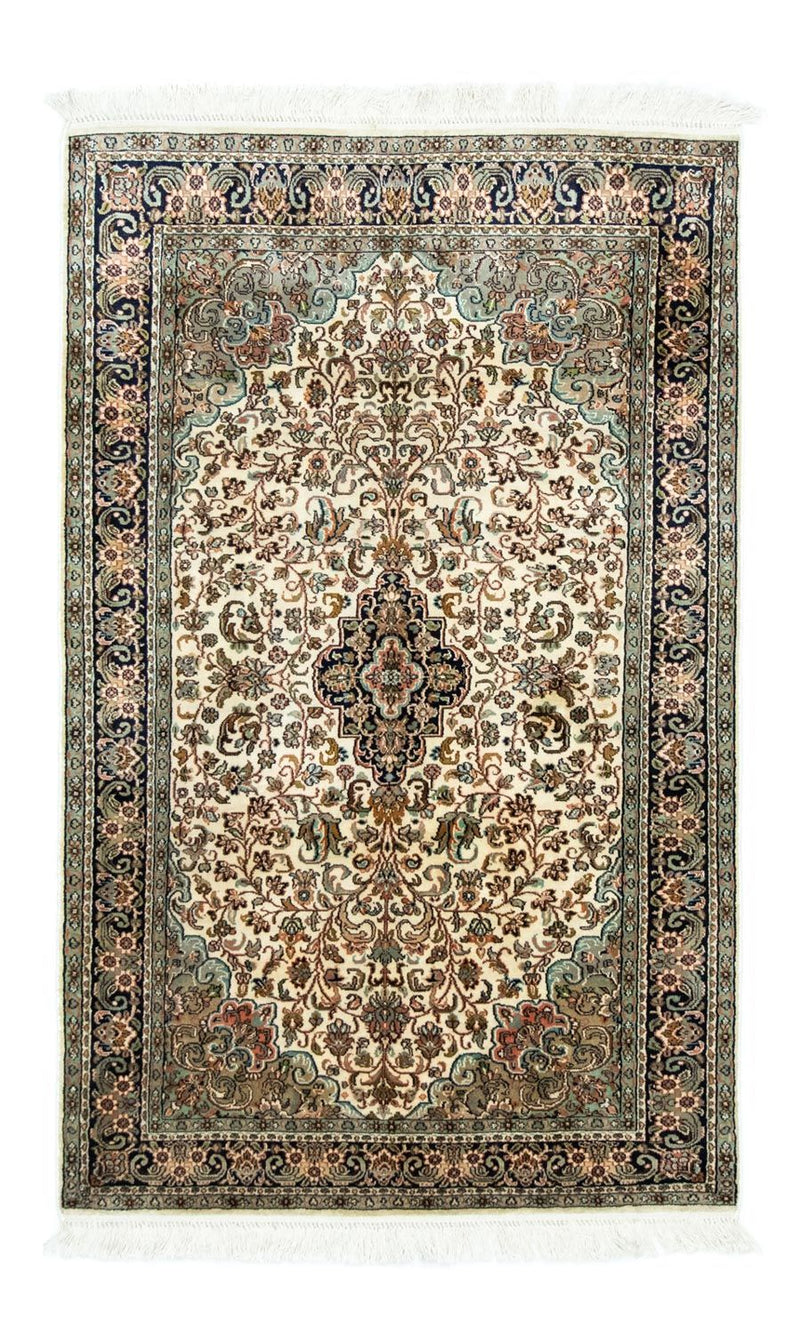 Alfombra de seda - Seda de Cachemira - 150 x 95 cm - beige