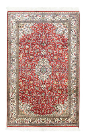 Alfombra de seda - Seda de Cachemira - 159 x 100 cm - rojo