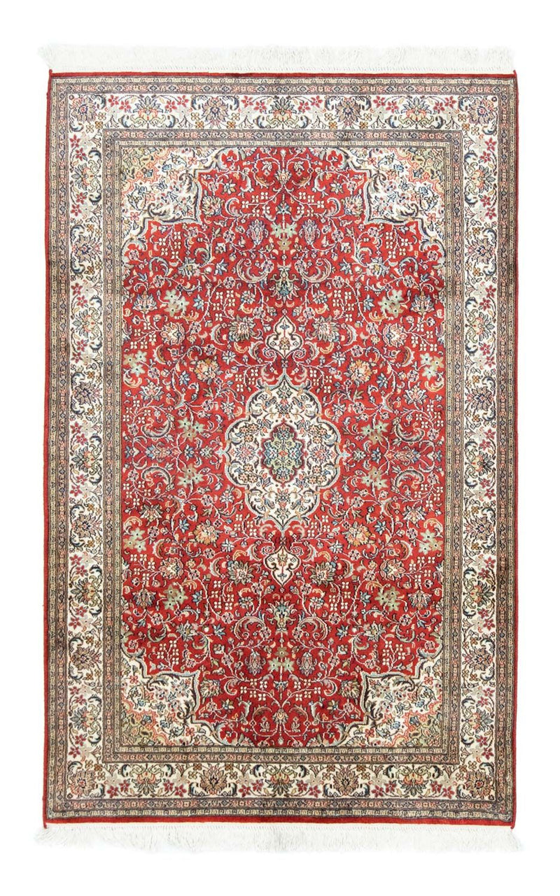 Alfombra de seda - Seda de Cachemira - 159 x 100 cm - rojo