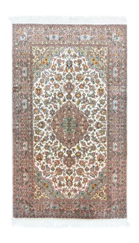 Alfombra de seda - Seda de Cachemira - 159 x 94 cm - beige