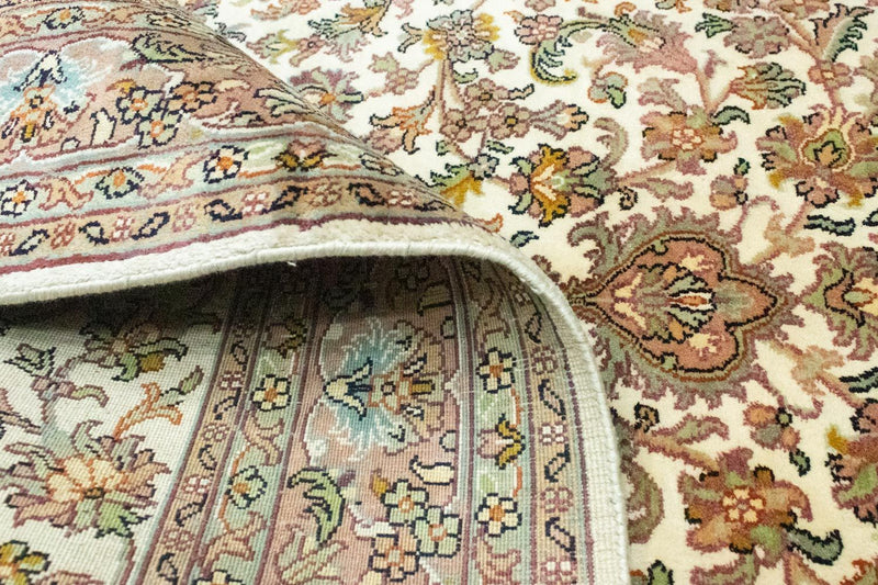 Alfombra de seda - Seda de Cachemira - 159 x 94 cm - beige