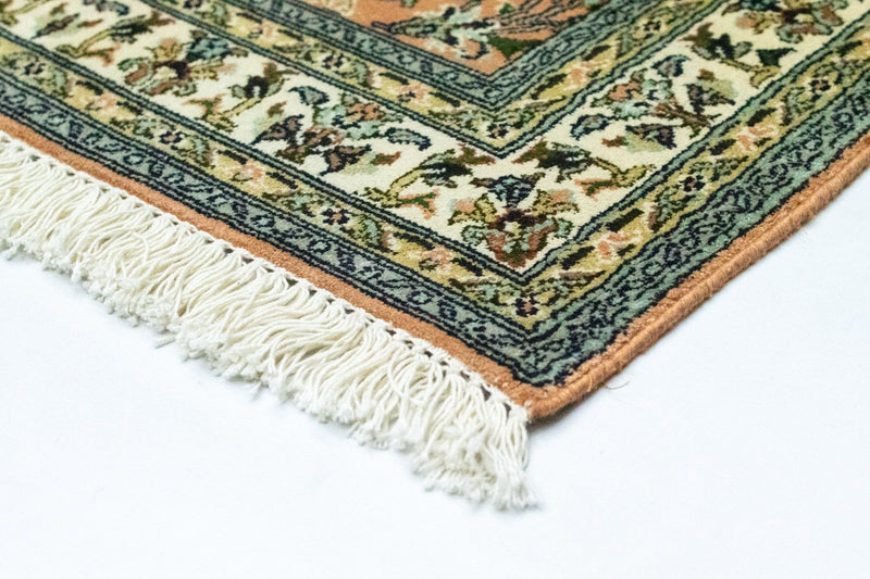 Alfombra de seda - Seda de Cachemira - 93 x 64 cm - salmón