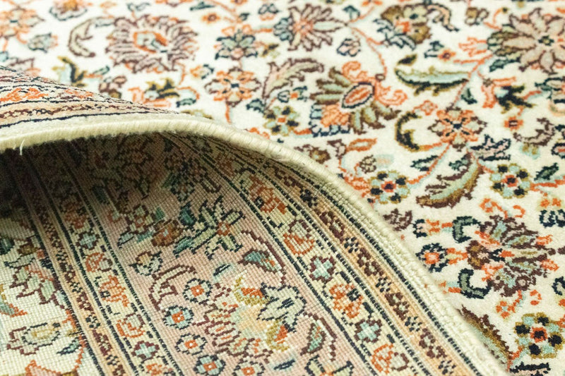 Alfombra de seda - Seda de Cachemira - 124 x 78 cm - beige