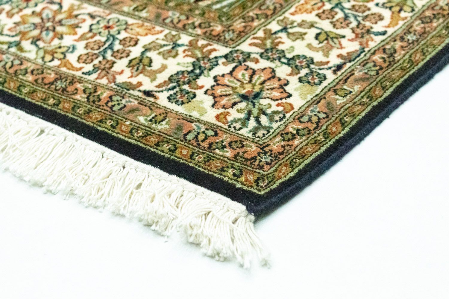 Alfombra de seda - Seda de Cachemira - 156 x 95 cm - azul