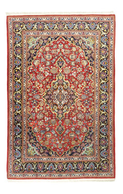 Alfombra persa - Keshan - 214 x 144 cm - rojo