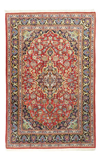 Alfombra persa - Keshan - 214 x 144 cm - rojo