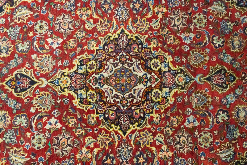 Alfombra persa - Keshan - 214 x 144 cm - rojo