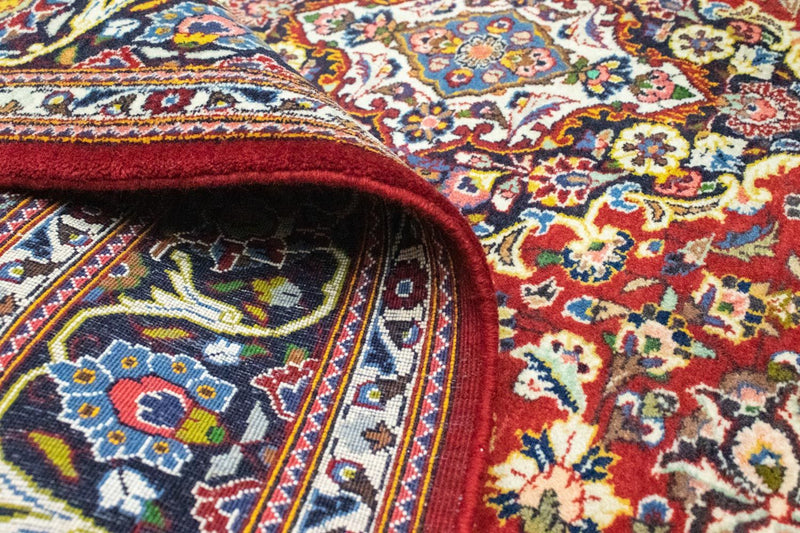 Alfombra persa - Keshan - 214 x 144 cm - rojo