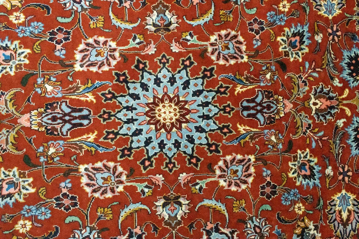 Alfombra persa - Tabriz - 226 x 141 cm - óxido