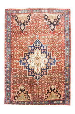 Alfombra persa - Nómada - 195 x 136 cm - rojo
