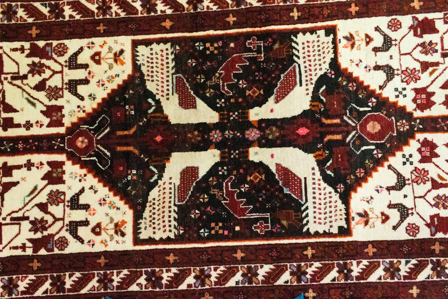 Alfombra de pasillo Alfombra Belutsch - 183 x 95 cm - beige