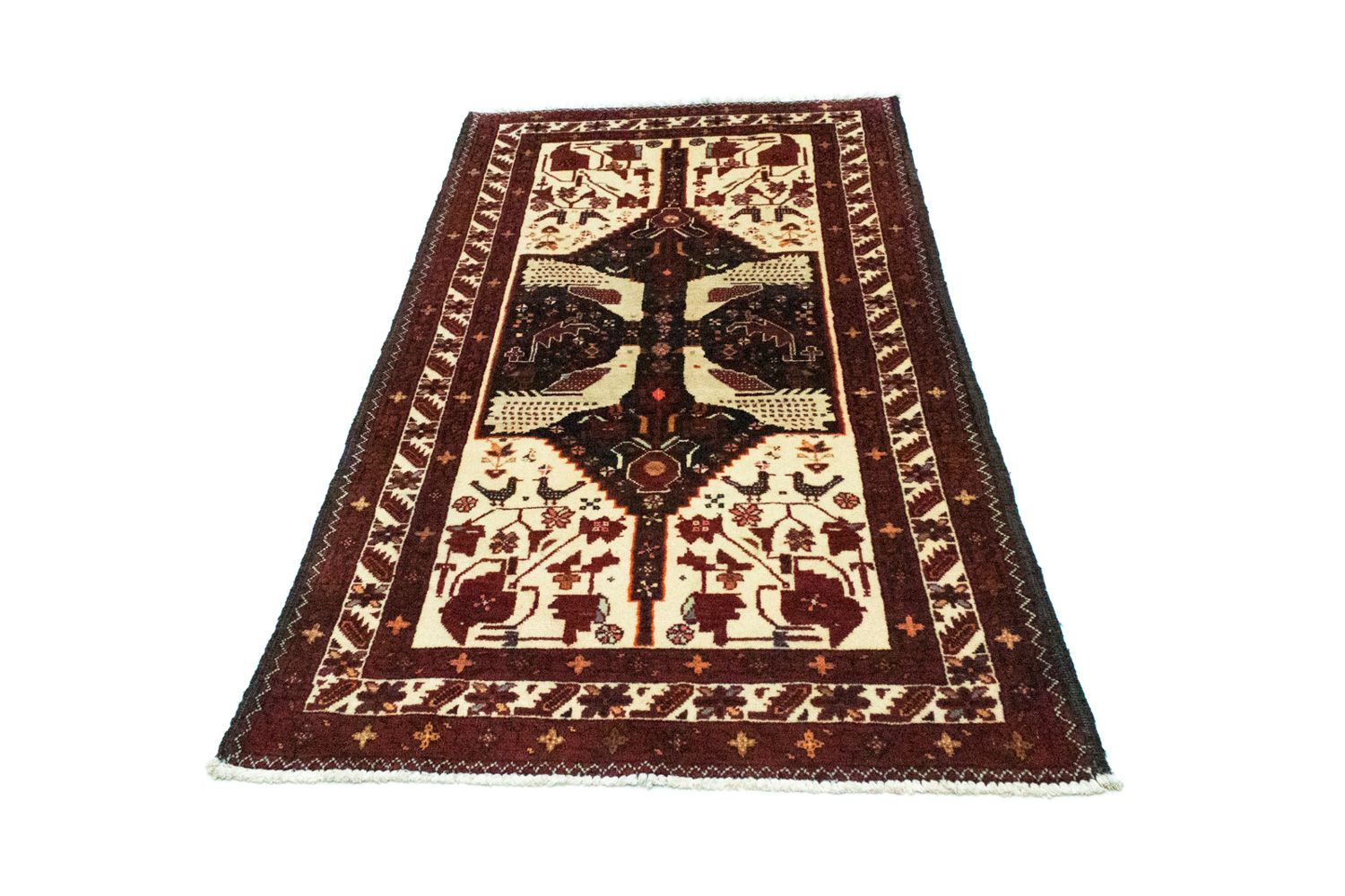 Alfombra de pasillo Alfombra Belutsch - 183 x 95 cm - beige