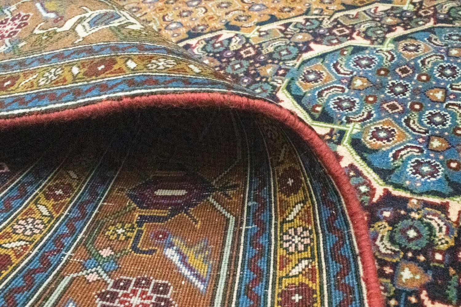 Alfombra persa - Keshan - 307 x 198 cm - óxido