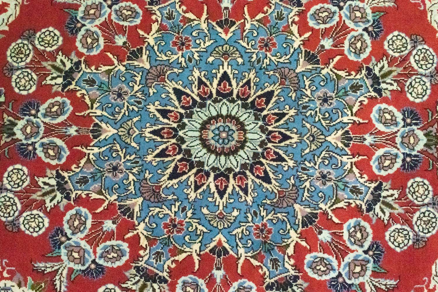 Alfombra persa - Clásica cuadrado  - 208 x 202 cm - rojo