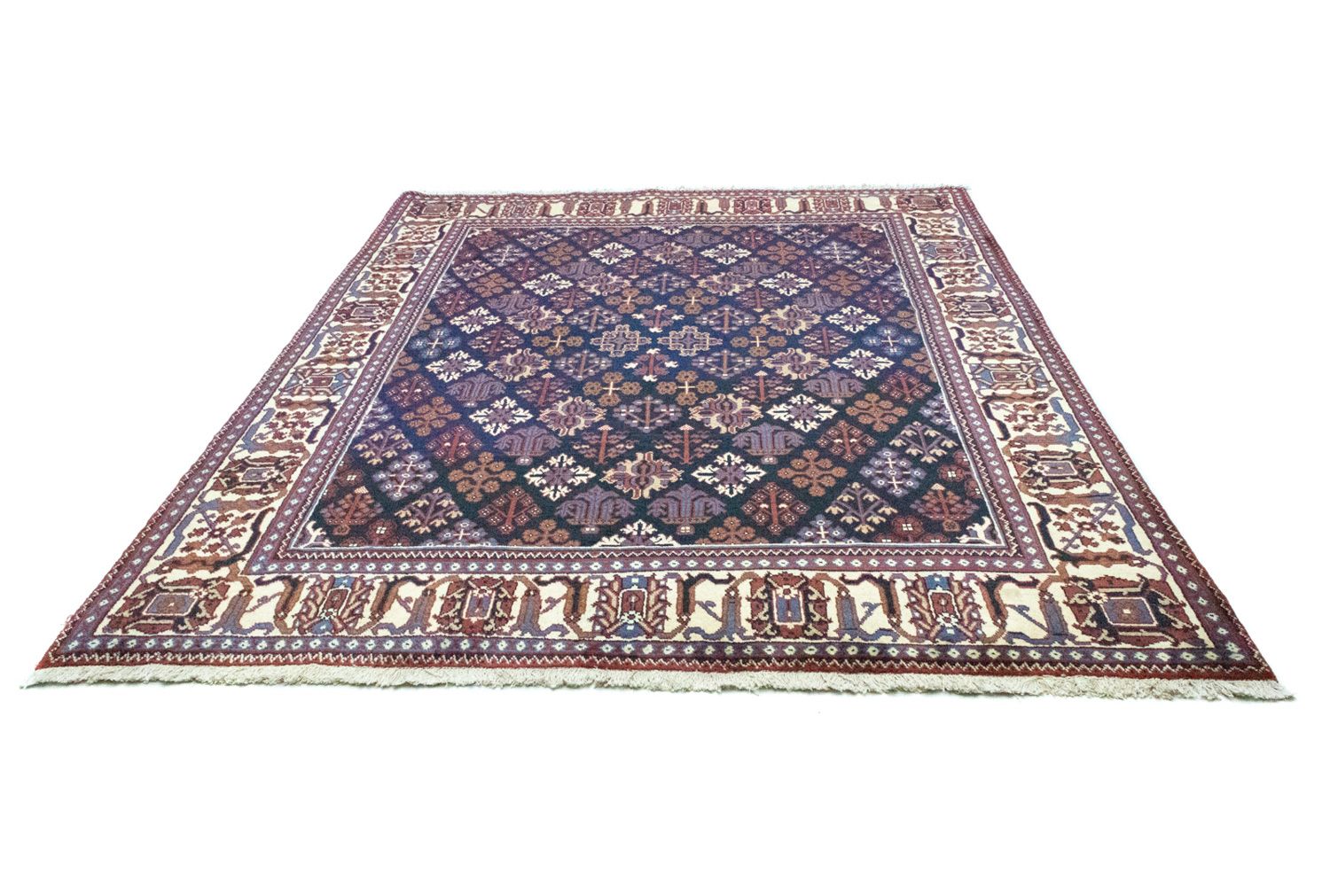 Alfombra persa - Nómada - 260 x 202 cm - azul