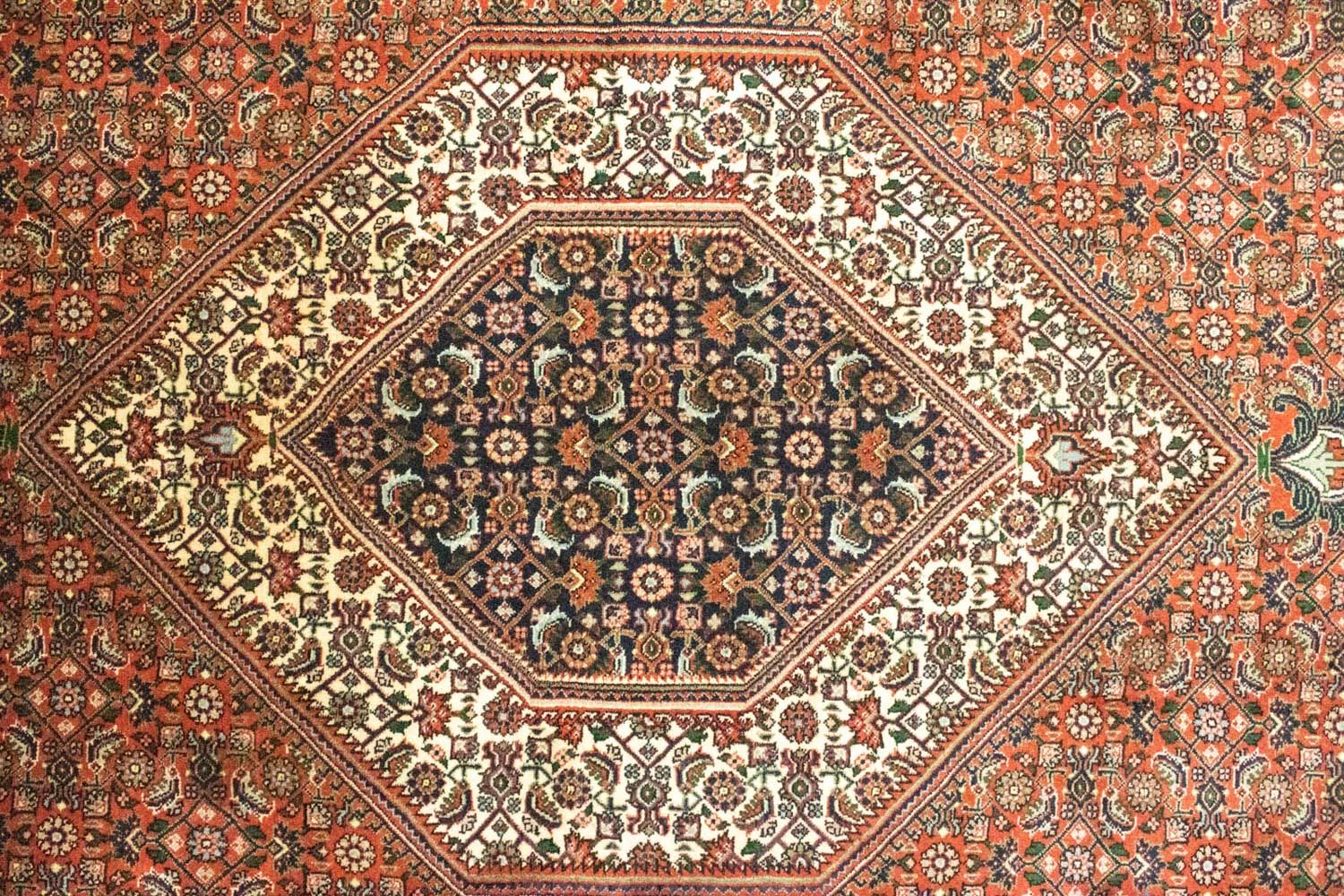Alfombra persa - Bidjar - 305 x 210 cm - rojo