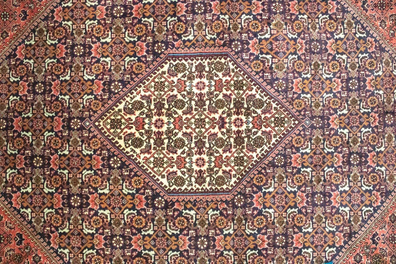 Alfombra persa - Bidjar - 314 x 208 cm - azul