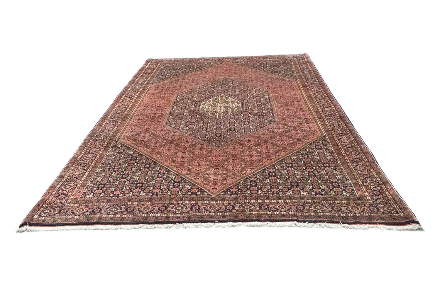 Alfombra persa - Bidjar - 314 x 208 cm - azul