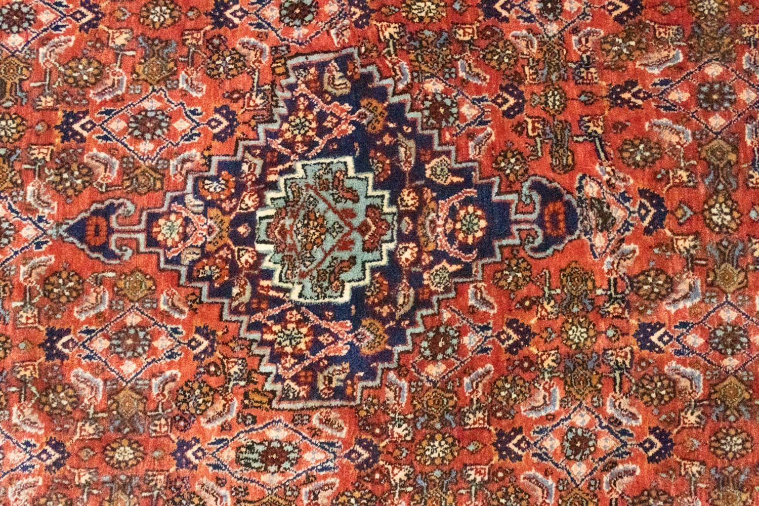 Alfombra persa - Bidjar - 222 x 150 cm - óxido