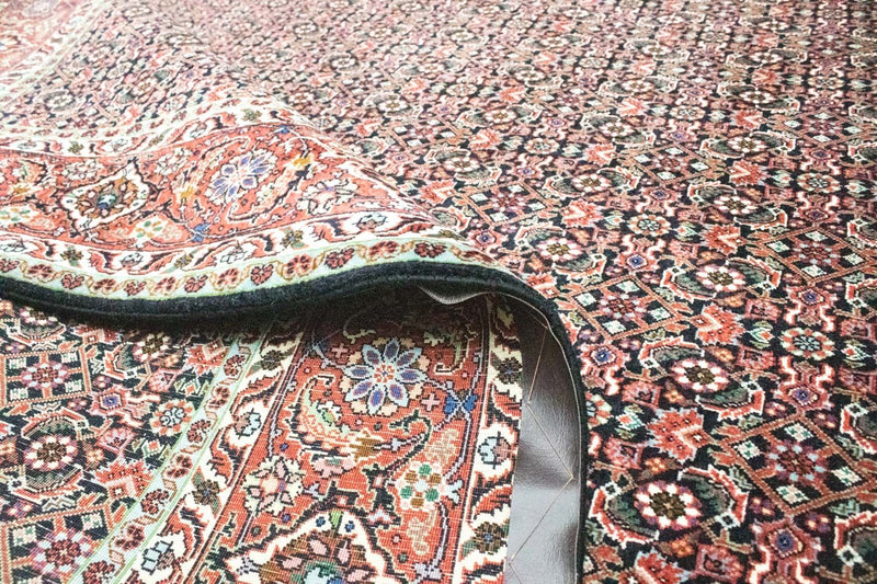 Alfombra persa - Bidjar - 296 x 202 cm - azul oscuro