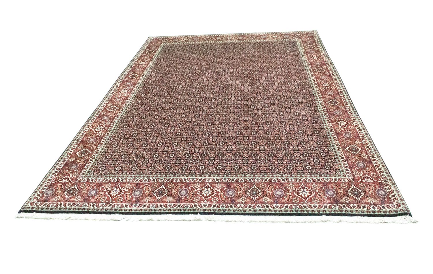 Alfombra persa - Bidjar - 296 x 202 cm - azul oscuro