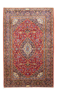 Alfombra persa - Keshan - 222 x 138 cm - rojo