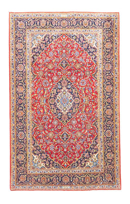 Alfombra persa - Keshan - 228 x 142 cm - rojo
