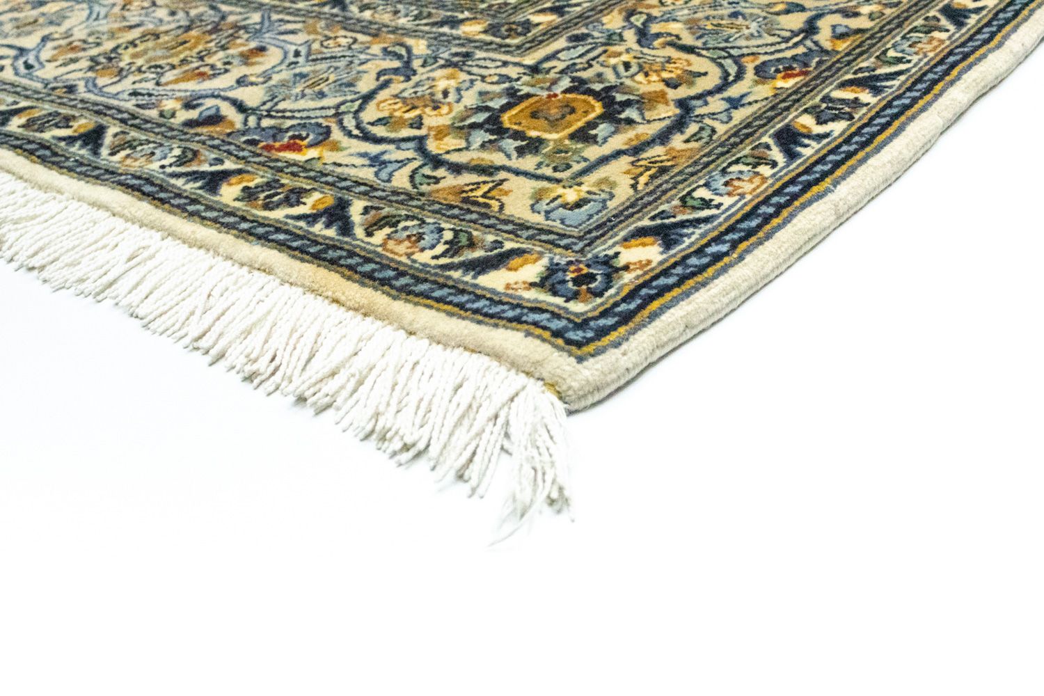 Alfombra persa - Keshan - 210 x 143 cm - beige