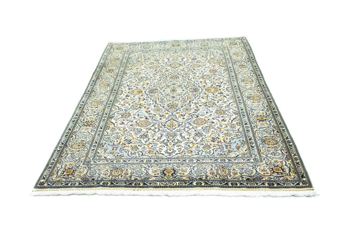 Alfombra persa - Keshan - 210 x 143 cm - beige