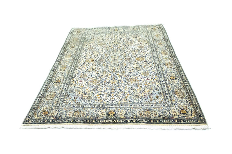 Alfombra persa - Keshan - 210 x 143 cm - beige