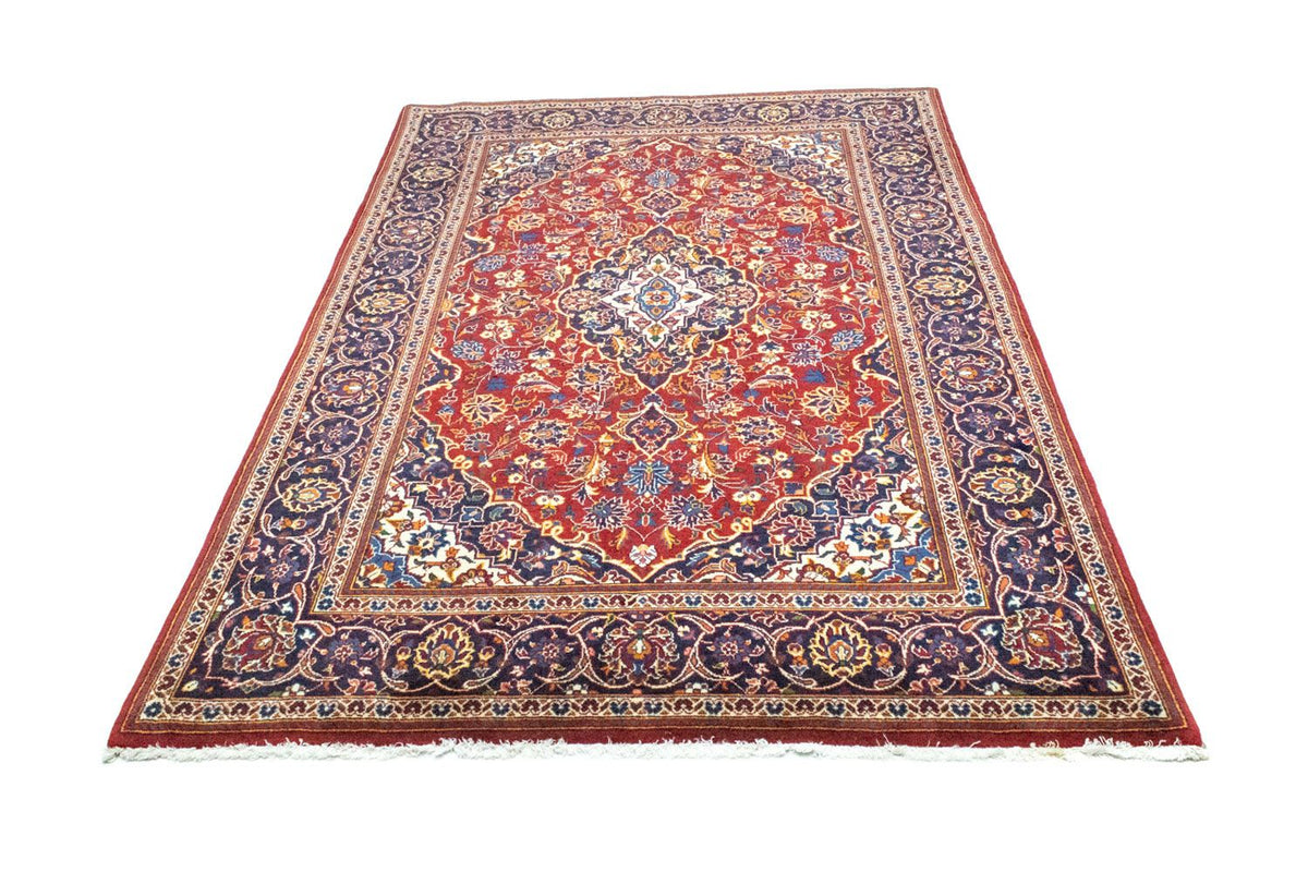 Alfombra persa - Keshan - 210 x 135 cm - rojo