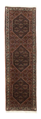 Alfombra de pasillo Alfombra persa - Bidjar - 237 x 69 cm - marrón