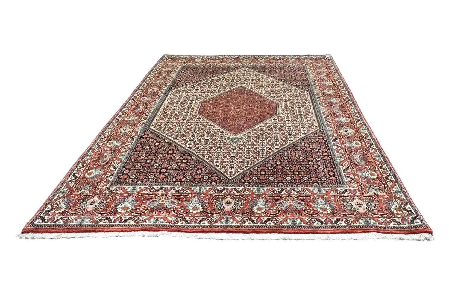 Alfombra persa - Bidjar - 300 x 199 cm - rojo