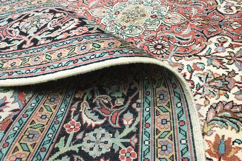 Alfombra de seda - Seda de Cachemira - 218 x 153 cm - beige